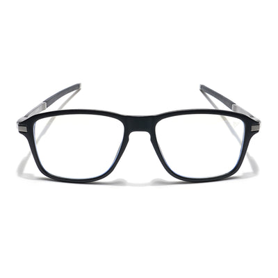 Voyage Striker Grey & Black Square Eyeglasses for Men & Women (52501MG6128-C2)