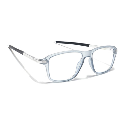 Voyage Striker Light Grey Square Eyeglasses for Men & Women (52501MG6129-C3)