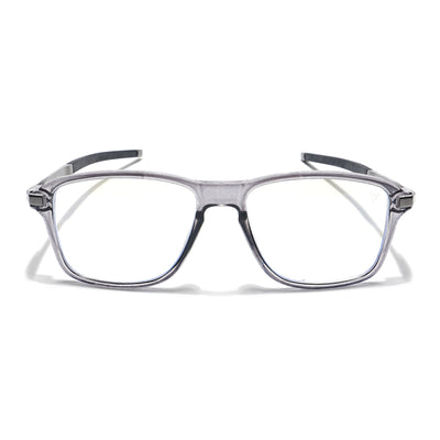 Voyage Striker Grey Square Eyeglasses for Men & Women (52501MG6130-C4)