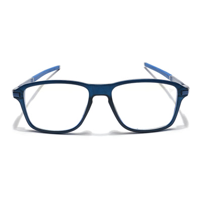 Voyage Striker Blue Square Eyeglasses for Men & Women (52501MG6131-C5)