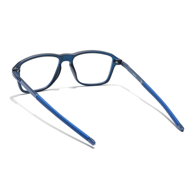 Voyage Striker Blue Square Eyeglasses for Men & Women (52501MG6131-C5)