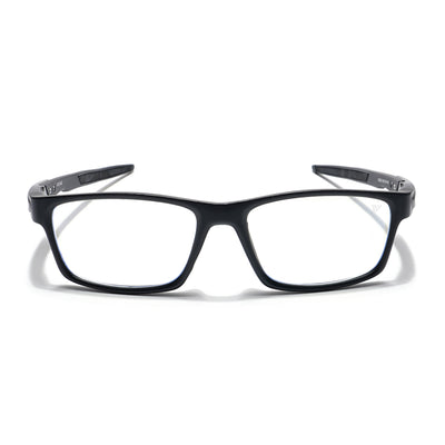 Voyage Striker Grey & Black Rectangle Eyeglasses for Men & Women (52503MG6140-C2)