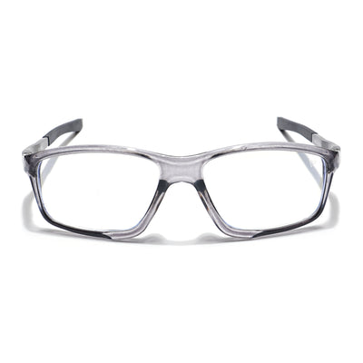 Voyage Striker Grey Rectangle Eyeglasses for Men & Women (52504MG6148-C4)