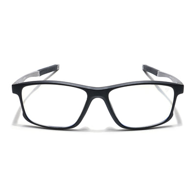 Voyage Striker Grey & Black Rectangle Eyeglasses for Men & Women (52505MG6152-C2)