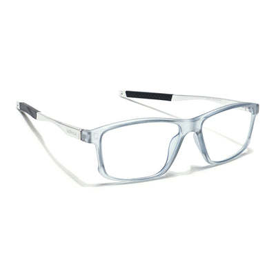 Voyage Light Grey Rectangle Eyeglasses for Men & Women (52505MG6153-C3)