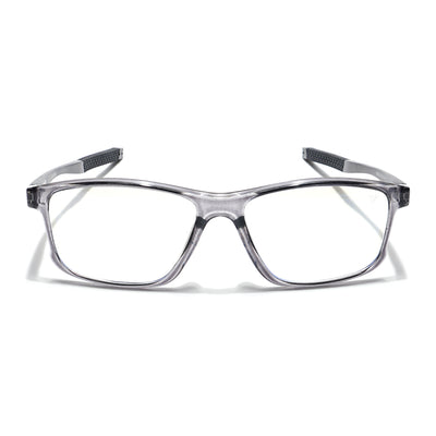 Voyage Striker Grey Rectangle Eyeglasses for Men & Women (52505MG6154-C4)