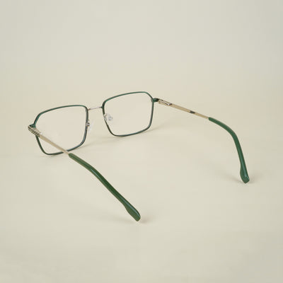 Voyage Green Rectangle Eyeglasses for Men & Women (YC82054MG4638-C4)