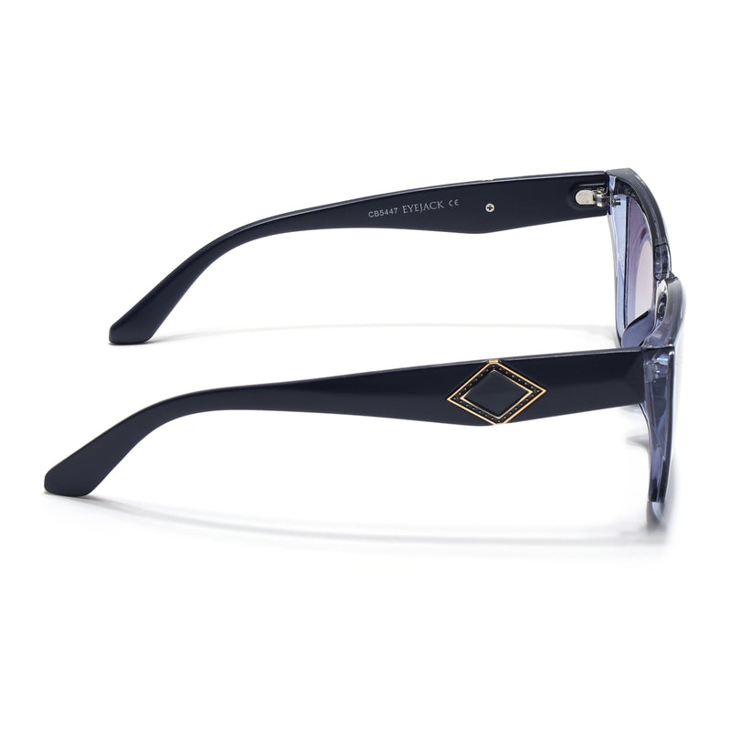 Eyejack Blue Cateye Sunglasses for Women (5447CL1198)