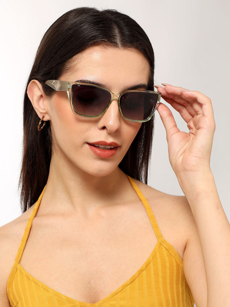 Eyejack Green Cateye Sunglasses for Women (5447CL1199)