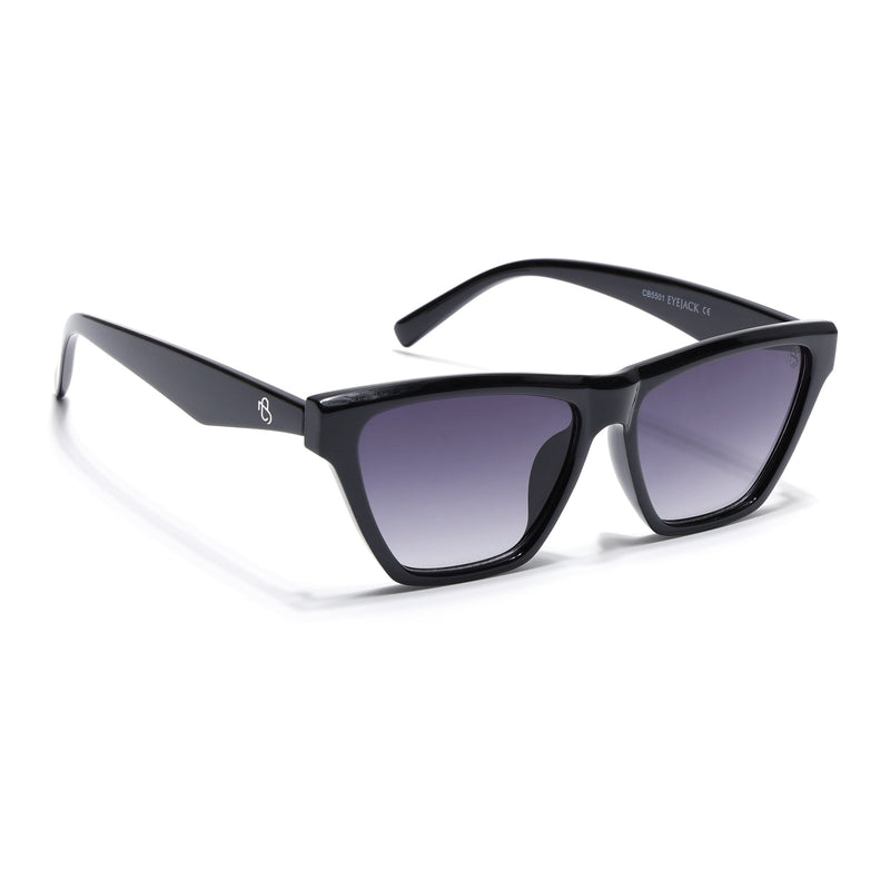 Eyejack Shine Black Cateye Sunglasses for Women (5501CL1286)