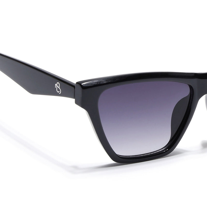 Eyejack Shine Black Cateye Sunglasses for Women (5501CL1286)