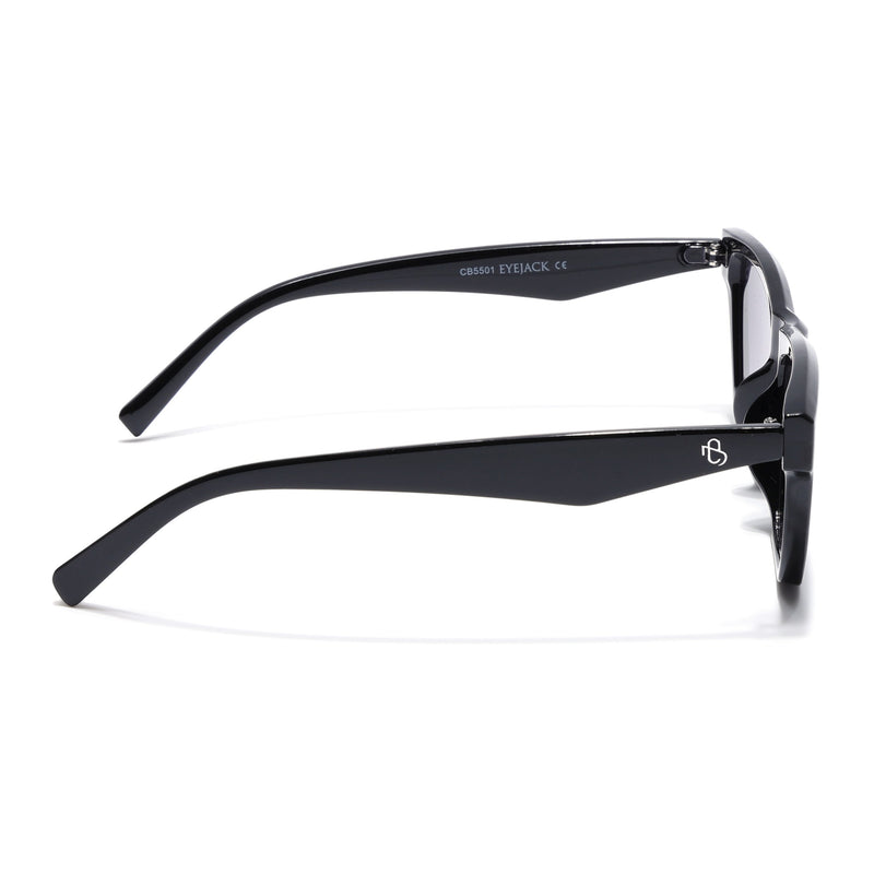 Eyejack Shine Black Cateye Sunglasses for Women (5501CL1286)
