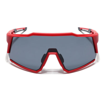 Eyejack Red Wrap Around Sunglasses for Men & Women (5542CL1295)