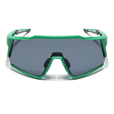 Eyejack Green Wrap Around Sunglasses for Men & Women (5542CL1296)