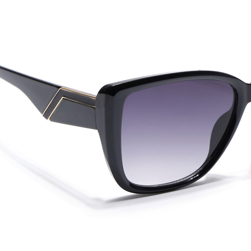 Eyejack Shine Black Cateye Sunglasses for Women (5661CL1261)