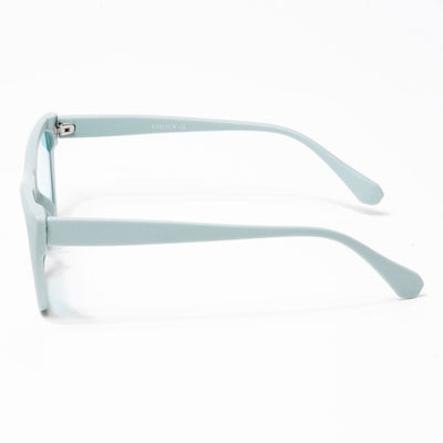 Eyejack Cateye Sunglasses for Women (Green Lens | Matt Green Frame - 58017CL545-C4)