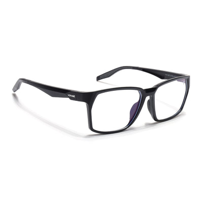 Voyage Techtonic Matt Black Wayfarer Eyeglasses for Men & Women (58694MG5290-C1)