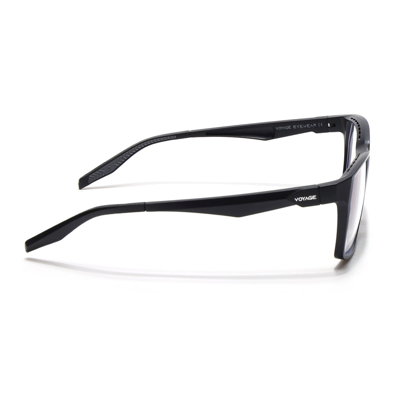 Voyage Techtonic Matt Black Wayfarer Eyeglasses for Men & Women (58694MG5290-C1)