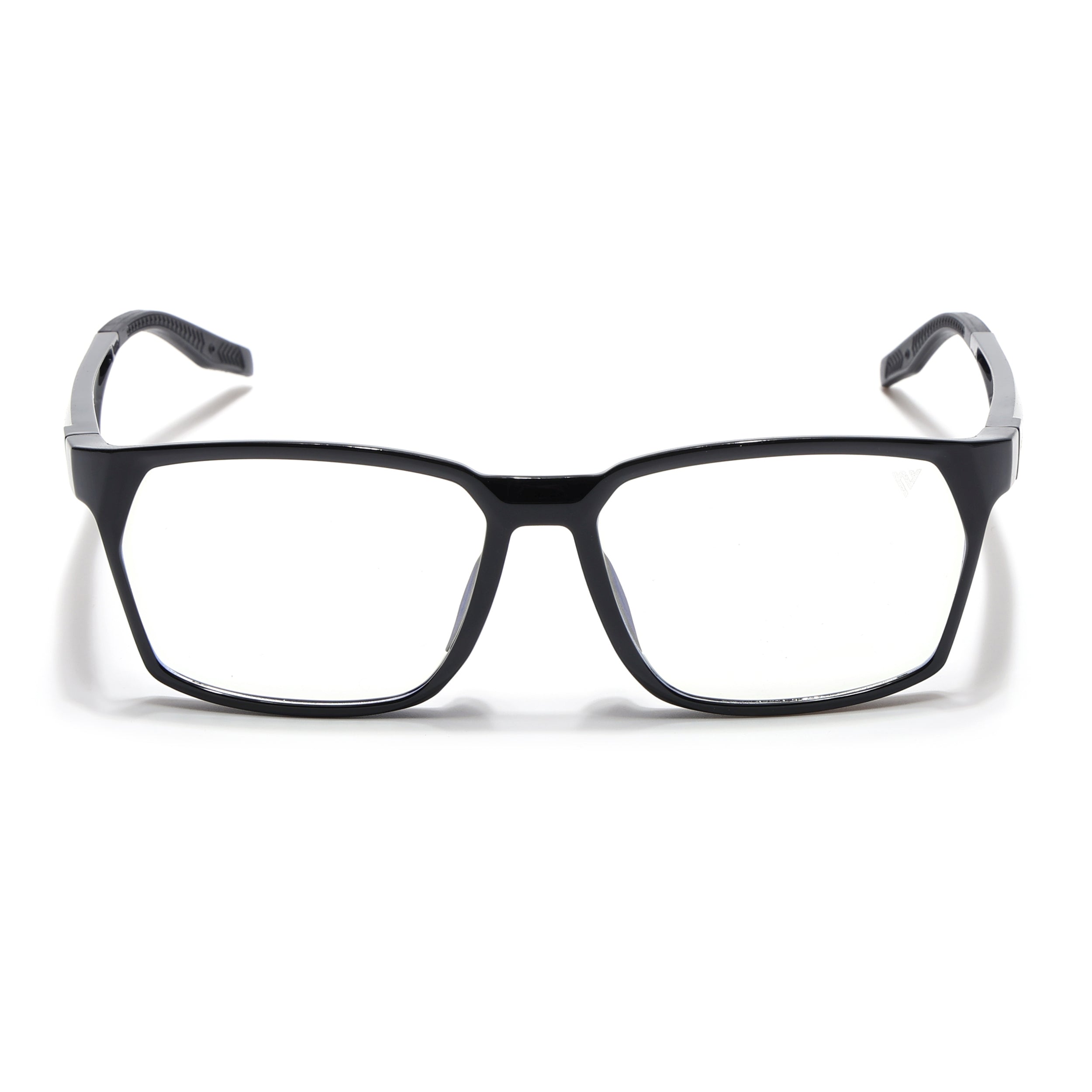 Voyage Techtonic Shine Black & Grey Wayfarer Eyeglasses for Men & Women (58694MG5291-C2)