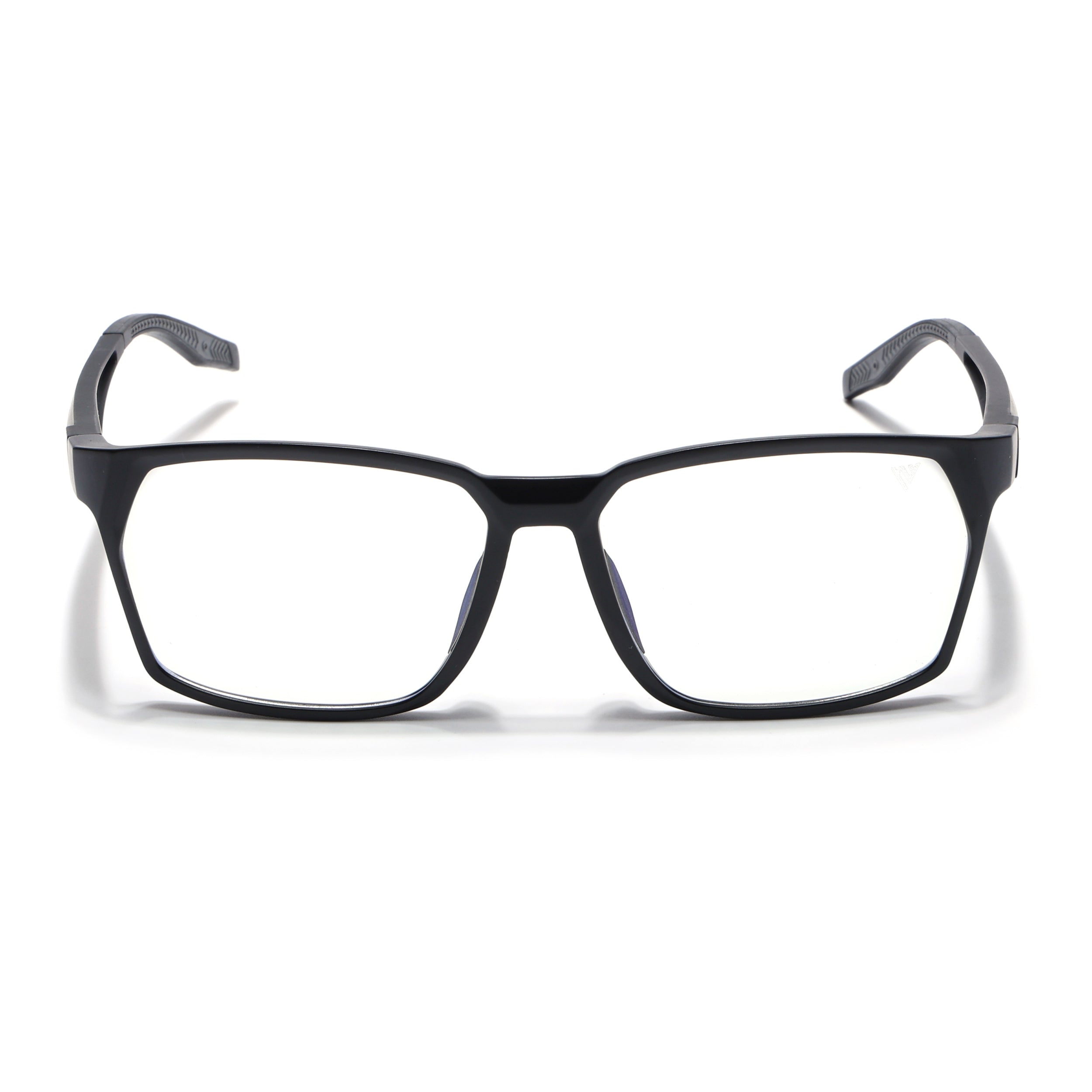 Voyage Techtonic Matt Black & Grey Wayfarer Eyeglasses for Men & Women (58694MG5292-C3)