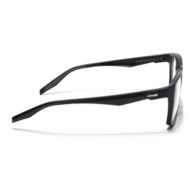 Voyage Techtonic Matt Black & Grey Wayfarer Eyeglasses for Men & Women (58694MG5292-C3)