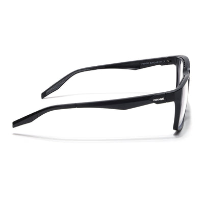 Voyage Techtonic Matt Black & Grey Wayfarer Eyeglasses for Men & Women (58694MG5292-C3)