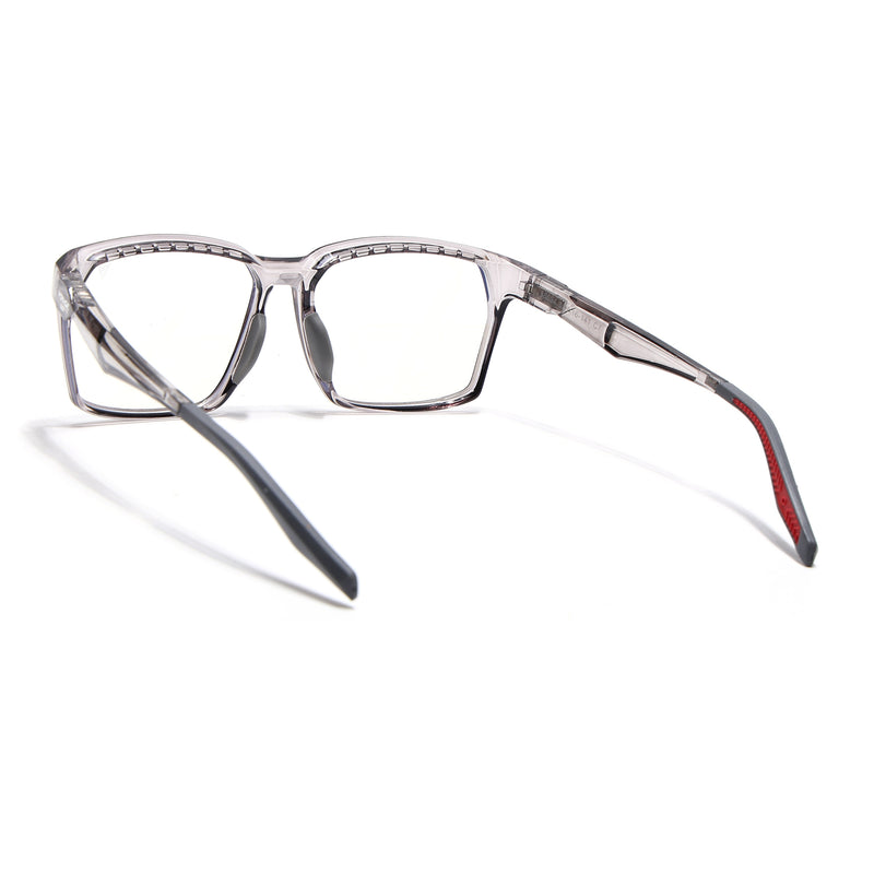 Voyage Techtonic Transparent Grey Wayfarer Eyeglasses for Men & Women (58694MG5294-C5)