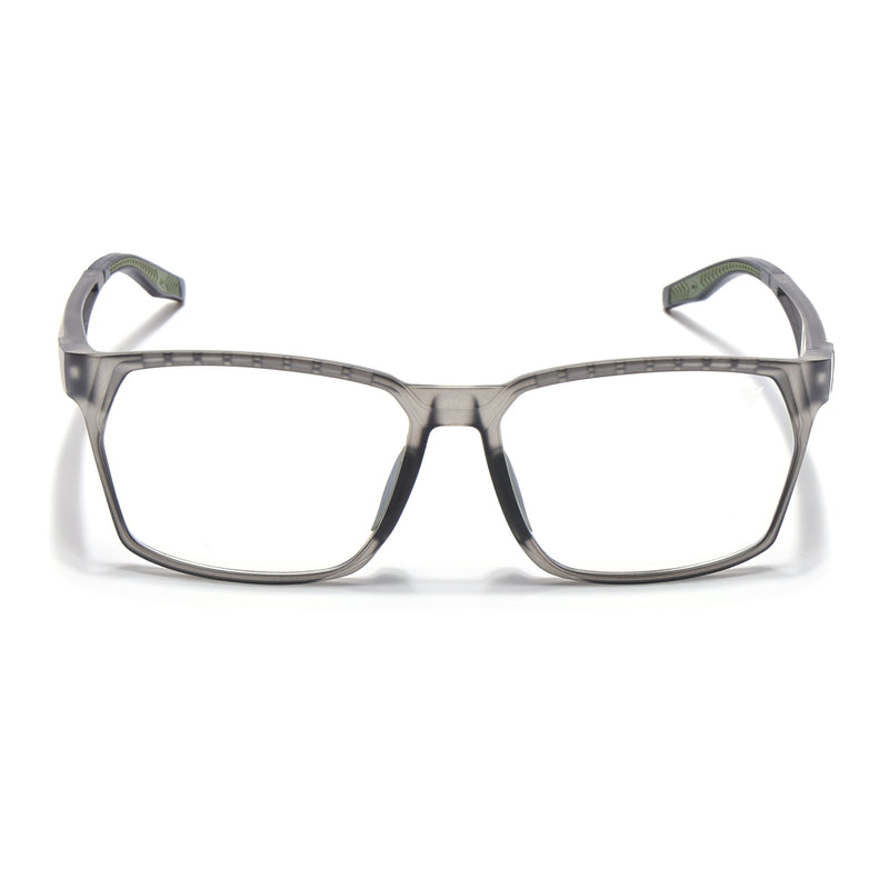 Voyage Techtonic Grey & Green Wayfarer Eyeglasses for Men & Women (58694MG5295-C6)