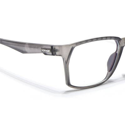 Voyage Techtonic Grey & Green Wayfarer Eyeglasses for Men & Women (58694MG5295-C6)