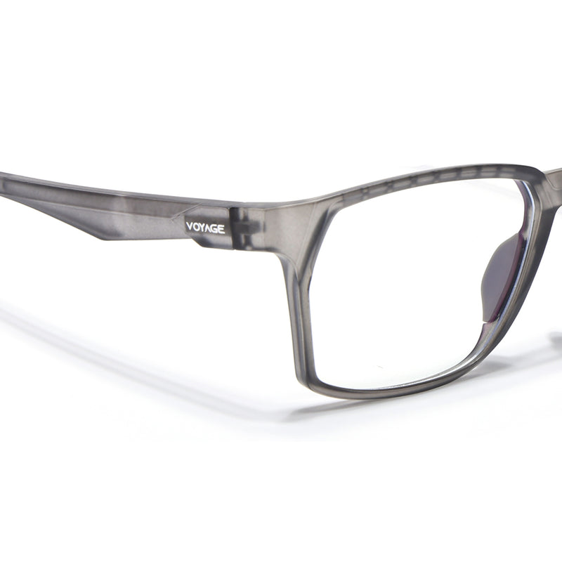 Voyage Techtonic Grey & Green Wayfarer Eyeglasses for Men & Women (58694MG5295-C6)