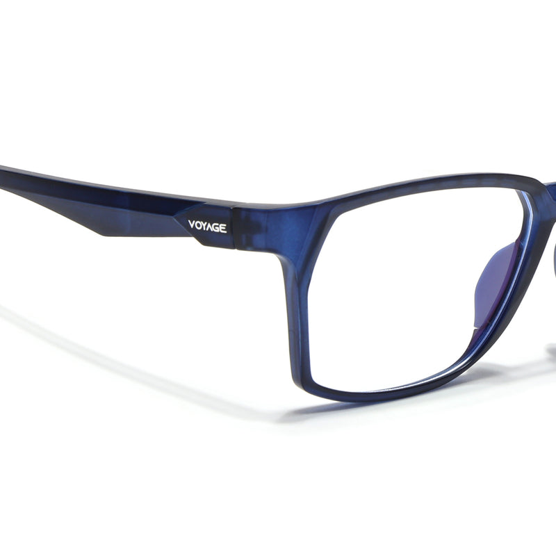 Voyage Techtonic Blue Wayfarer Eyeglasses for Men & Women (58694MG5296-C7)