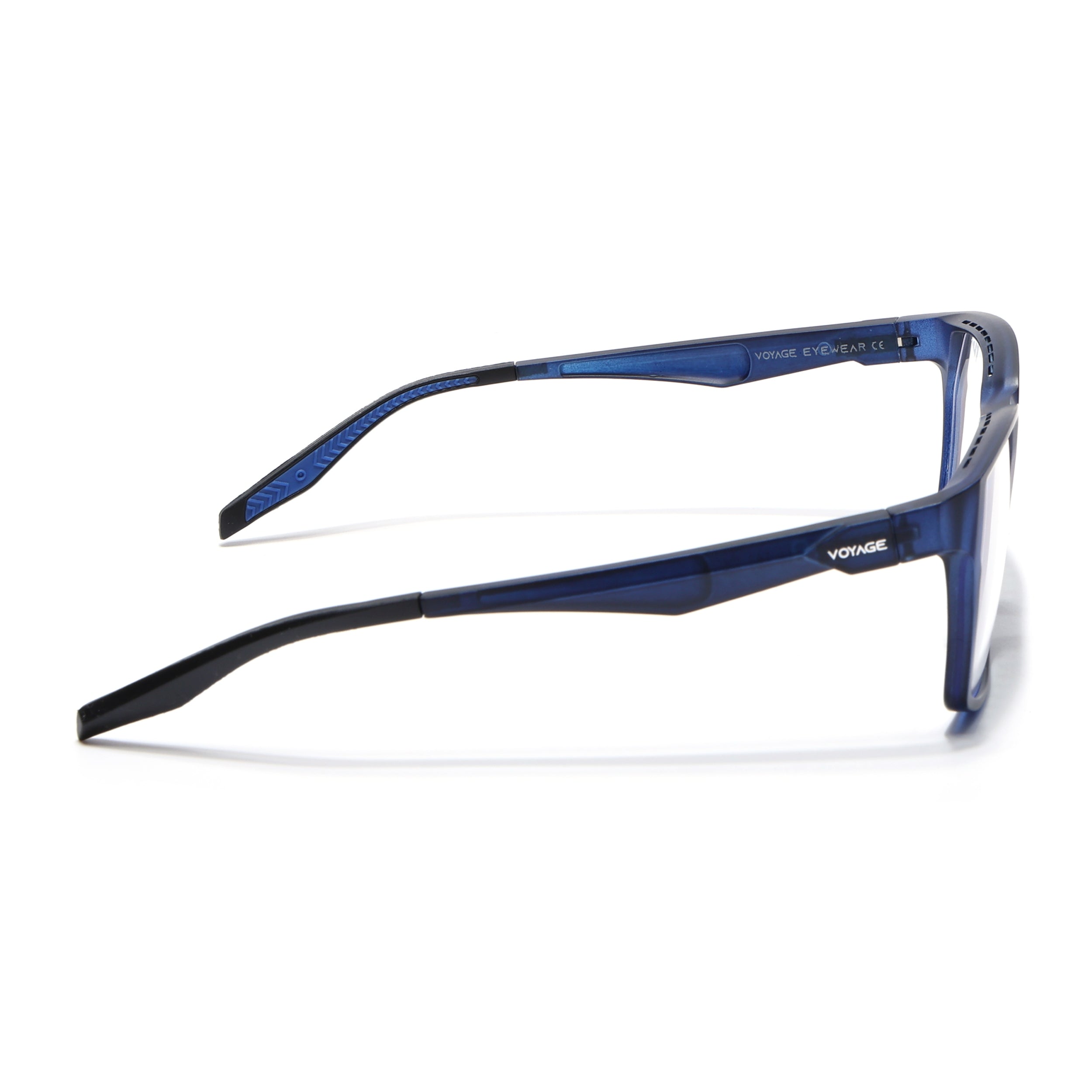 Voyage Techtonic Blue Wayfarer Eyeglasses for Men & Women (58694MG5296-C7)