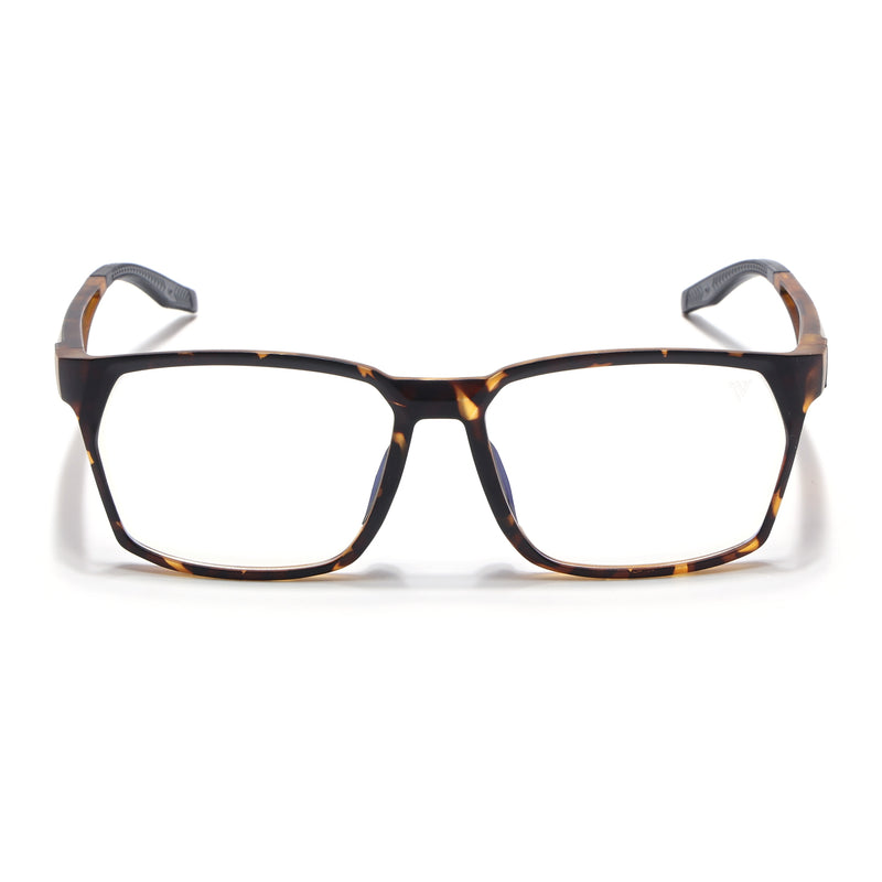Voyage Techtonic Demi Brown & Black Wayfarer Eyeglasses for Men & Women (58694MG5297-C8)