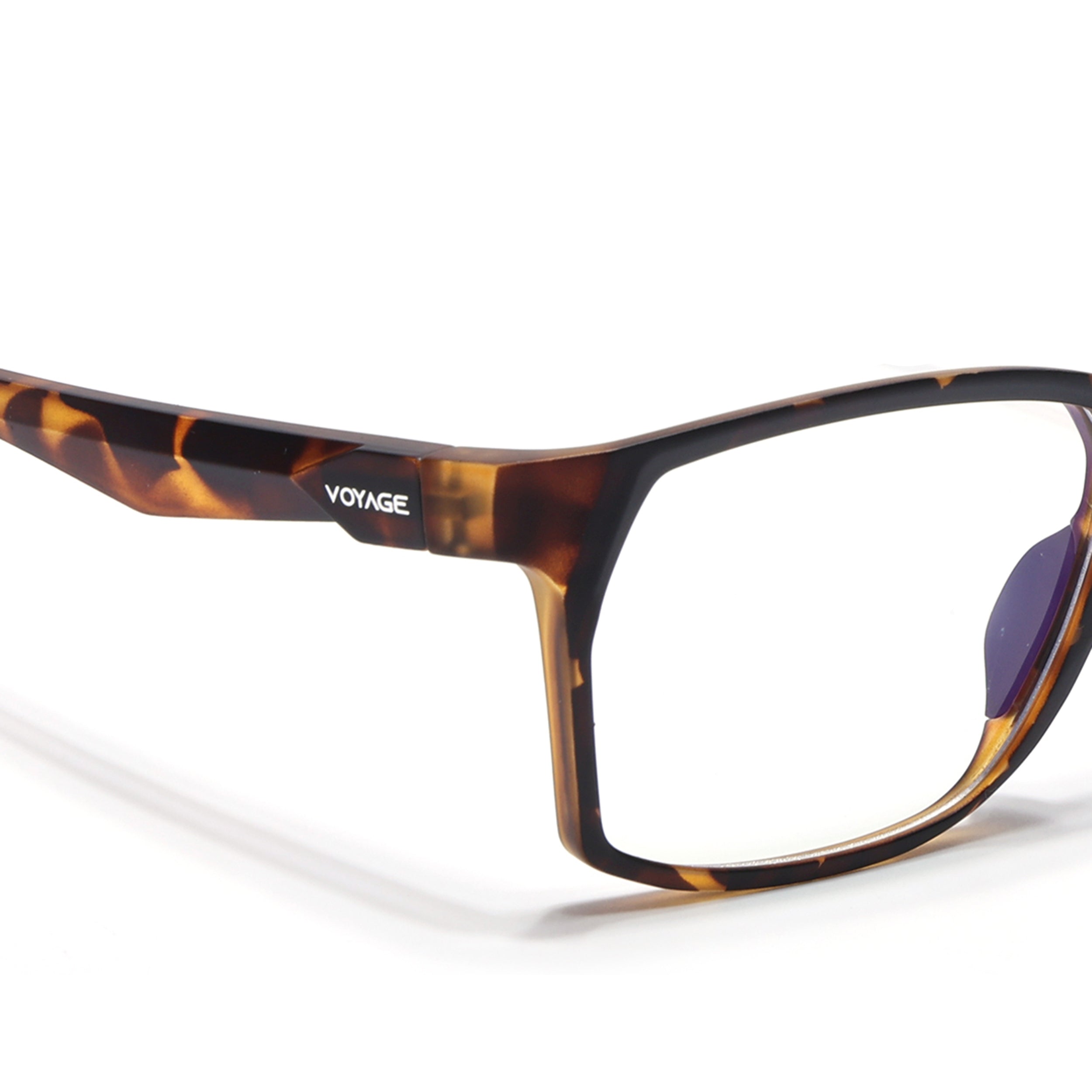 Voyage Techtonic Demi Brown & Black Wayfarer Eyeglasses for Men & Women (58694MG5297-C8)
