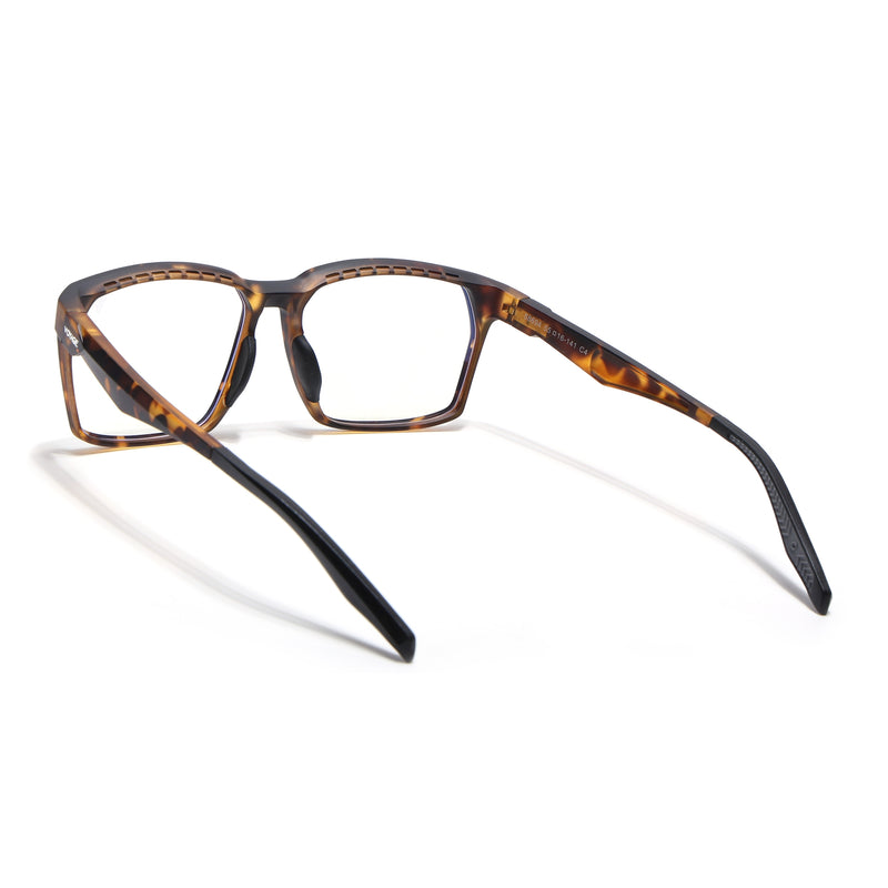 Voyage Techtonic Demi Brown & Black Wayfarer Eyeglasses for Men & Women (58694MG5297-C8)