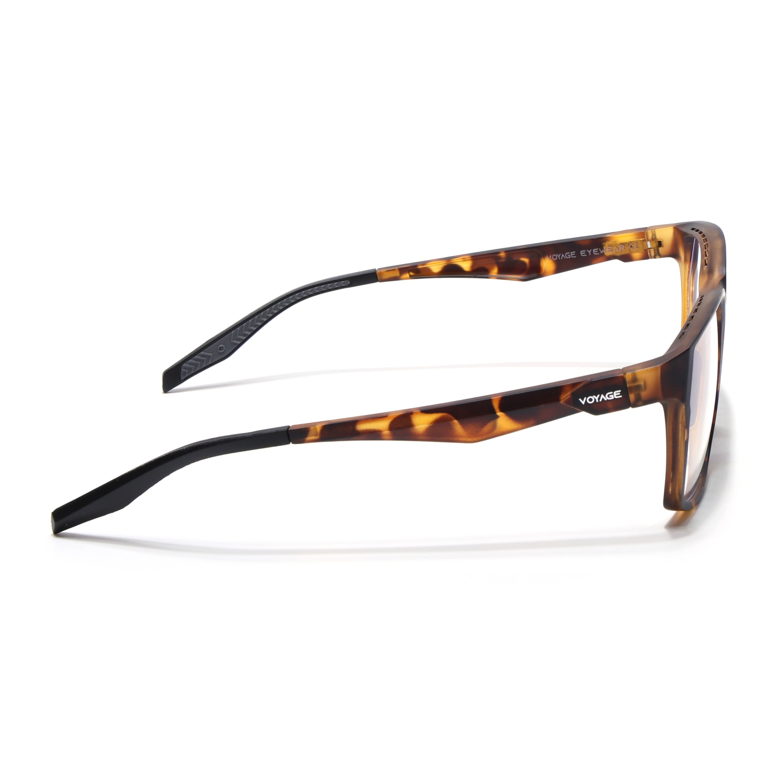 Voyage Techtonic Demi Brown & Black Wayfarer Eyeglasses for Men & Women (58694MG5297-C8)