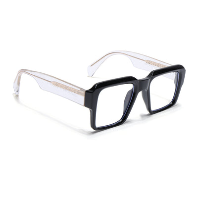 Voyage Goat Shine Black Wayfarer Eyeglasses for Men & Women (58972MG4756-C1)