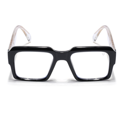 Voyage Goat Shine Black Wayfarer Eyeglasses for Men & Women (58972MG4756-C1)
