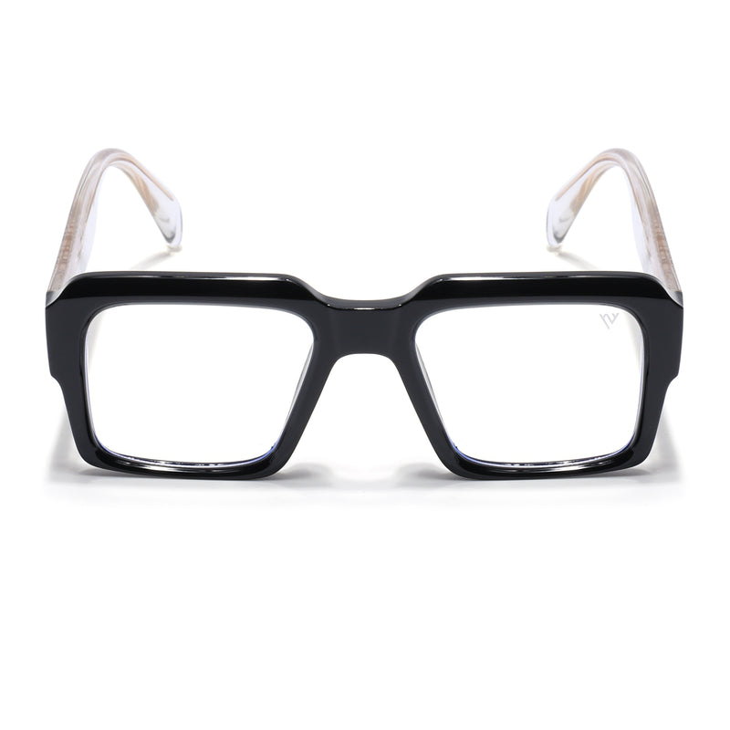 Voyage Goat Shine Black Wayfarer Eyeglasses for Men & Women (58972MG4756-C1)