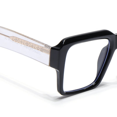 Voyage Goat Shine Black Wayfarer Eyeglasses for Men & Women (58972MG4756-C1)
