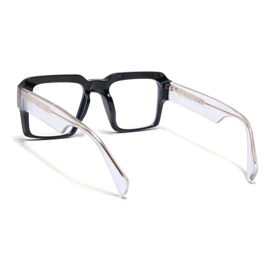 Voyage Goat Shine Black Wayfarer Eyeglasses for Men & Women (58972MG4756-C1)