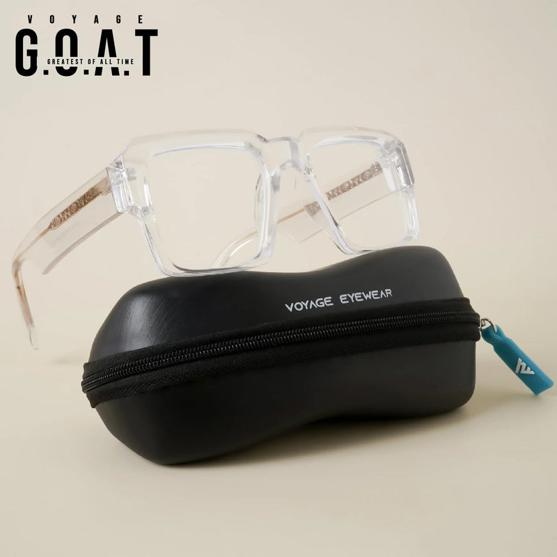 Voyage Goat Transparent Wayfarer Eyeglasses for Men & Women (58972MG4758-C3)