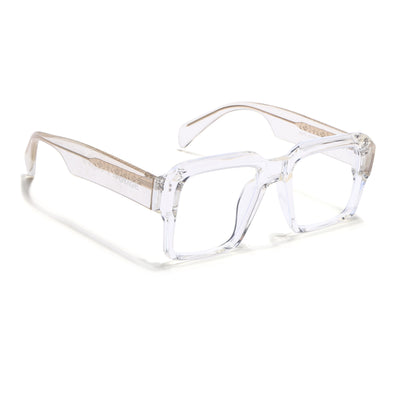 Voyage Goat Transparent Wayfarer Eyeglasses for Men & Women (58972MG4758-C3)