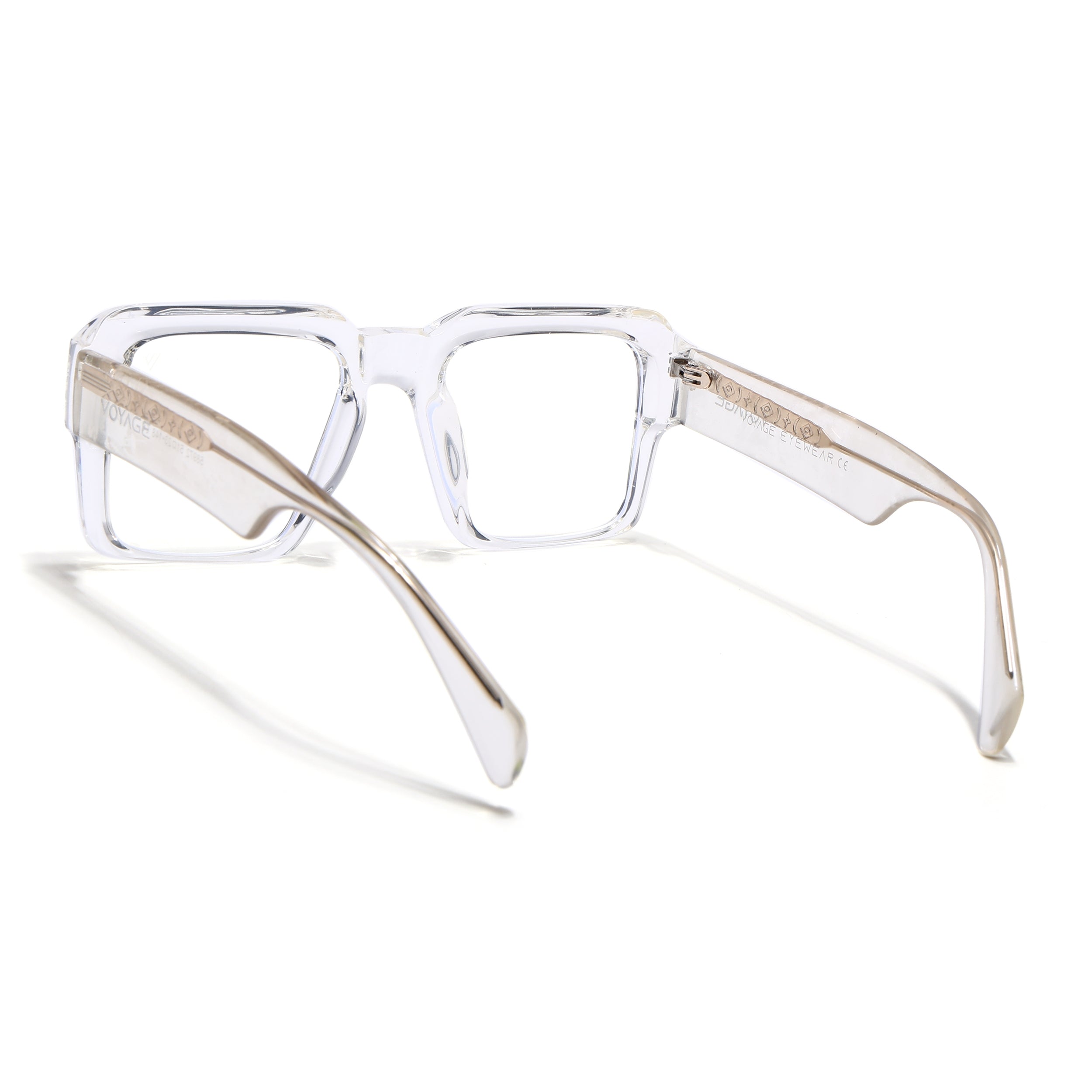 Voyage Goat Transparent Wayfarer Eyeglasses for Men & Women (58972MG4758-C3)