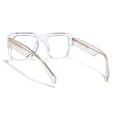 Voyage Goat Transparent Wayfarer Eyeglasses for Men & Women (58972MG4758-C3)