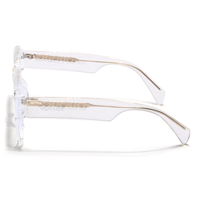 Voyage Goat Transparent Wayfarer Eyeglasses for Men & Women (58972MG4758-C3)