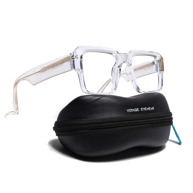 Voyage Goat Transparent Wayfarer Eyeglasses for Men & Women (58972MG4758-C3)