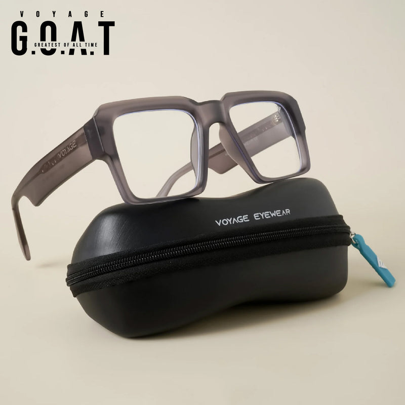 Voyage Goat Grey Wayfarer Eyeglasses for Men & Women (58972MG4759-C4)