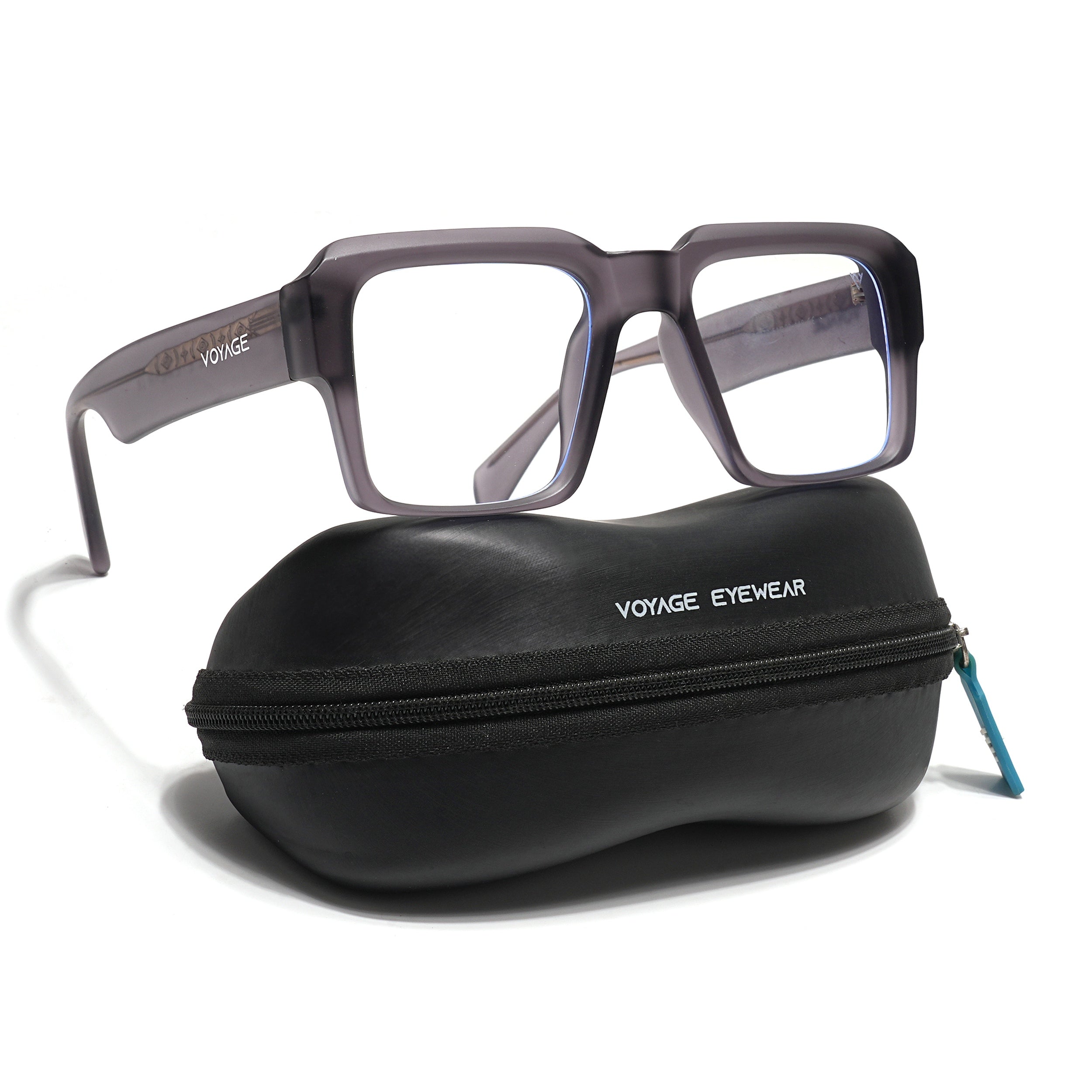 Voyage Goat Grey Wayfarer Eyeglasses for Men & Women (58972MG4759-C4)