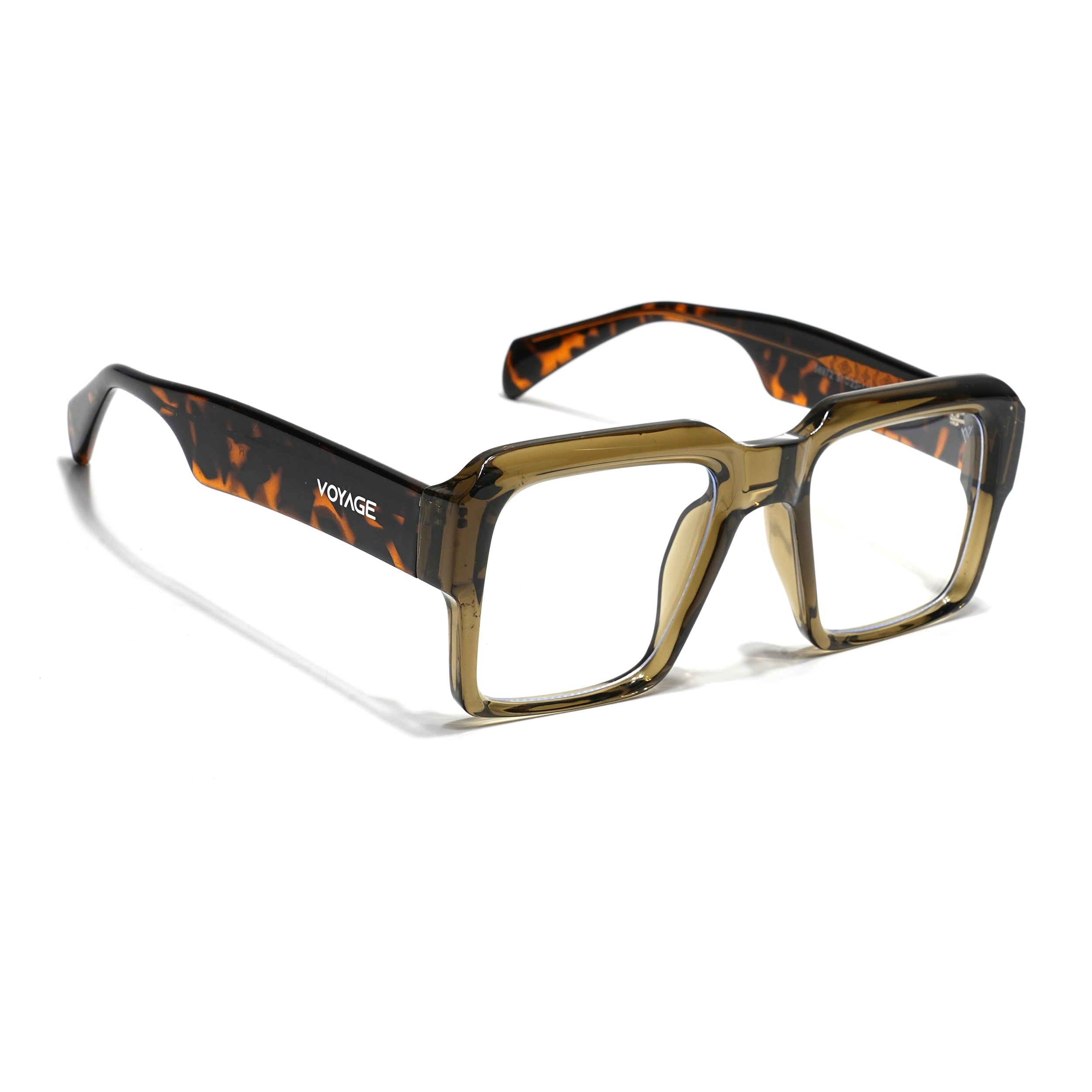 Voyage Goat Transparent Green Wayfarer Eyeglasses for Men & Women (58972MG4760-C5)